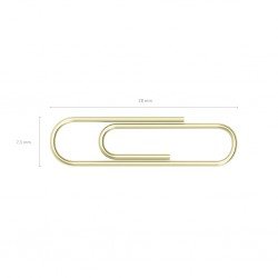 Graffette ErichKrause Placcate in Ottone da 33 mm – Confezione da 100 pezzi