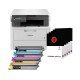 Stampante Brother DCP-L3520CDWE Laser a Colori + Kit 4 Toner TN248XL + 5 Risme di Carta A4 75gr