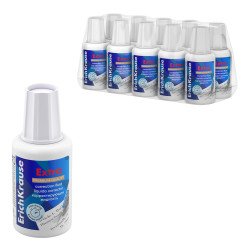 Fluido correttore ErichKrause Extra, con pennello, 20 g (confezione da 12 pz)