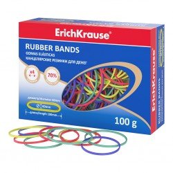 Elastici ErichKrause 60 mm x 100 mm – Colori Assortiti – Scatola da 100 g