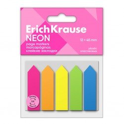 Segna pagina ErichKrause Frecce neon, 12х45 mm, 125 fogli, 5 colori Segna pagina ErichKrause Frecce neon, 12х45 mm, 125 fogli, 5 colori