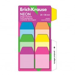 Segna pagina ErichKrause Neon, 25X38 mm, 60 fogli, 6 colori Segna pagina ErichKrause Neon, 25X38 mm, 60 fogli, 6 colori