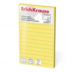 Block notes adesivo ErichKrause 125х75 mm, 100 fogli, giallo Block notes adesivo ErichKrause 125х75 mm, 100 fogli, giallo