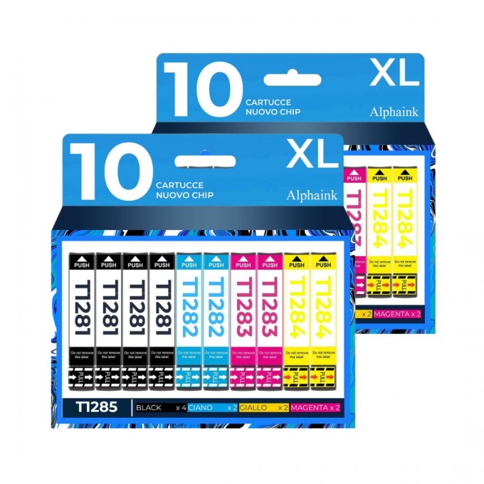 20 Cartucce Epson T1285 C13T12854010 Nero + Colore Compatibili