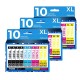 30 Cartucce Epson T1285 C13T12854010 Nero + Colore Compatibili