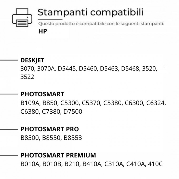 10 Cartucce HP 364XL BK CB321EE Nera CON CHIP Compatibili