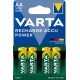 Batteria Ricaricabile Stilo AA - Nichel-Metallo Idruro (NiMH) - 1,2 V - 4 pz - 2100 mAh