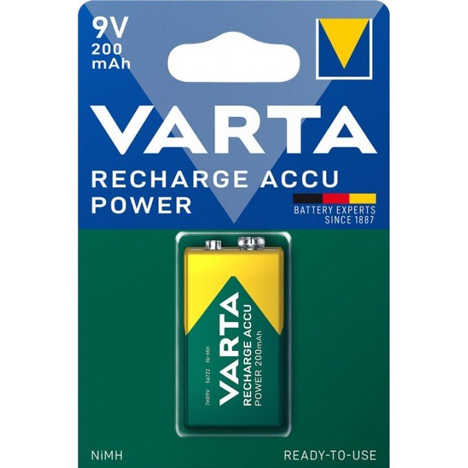 Batteria Ricaricabile 9V 200mAh Varta