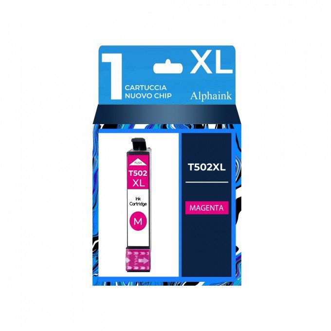 Cartuccia Epson T502XL-M C13T02W34010 Magenta Compatibile