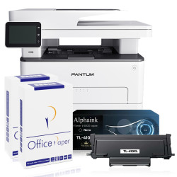 Stampante Pantum M7310DW - rete + WiFi - stampa fronte retro automatica - scansione fronte retro automatica + 1 Toner compatibile TL-410XL + 2 Risme Carta A4 Office Paper 80gr