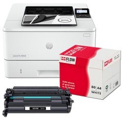 Stampante HP LaserJet Pro 4002dn + 1 Toner Compatibile W1490A + 1 Pacco Carta 5 Risme – Stampante Laser Monocromatica A4 40 ppm Duplex Ethernet