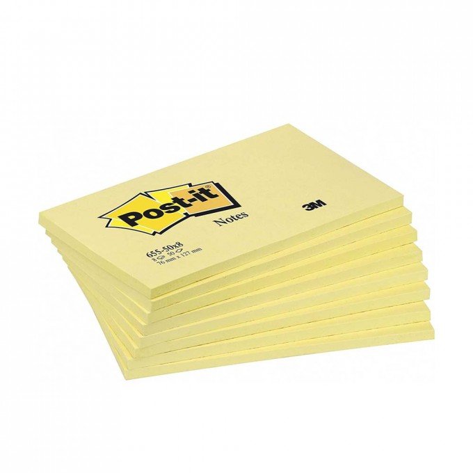 Post It 12 Blocchetti Dimensioni 76x127 mm Colore Giallo Canary