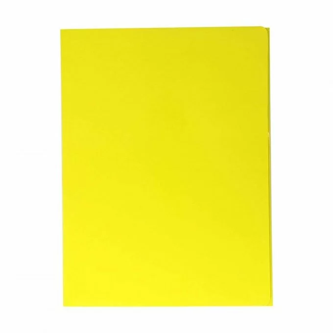 Esselte C46 Cartella a 3 lembi Realizzata in Cartoncino da 550 gr con Elastico Colore Giallo Confezione da 5