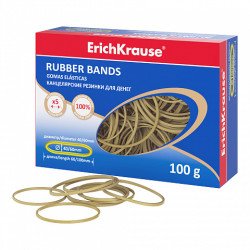 Elastici ErichKrause diametro 40 mm, 60 mm/lunghezza 60 mm, 100 mm (scatola 100 g)