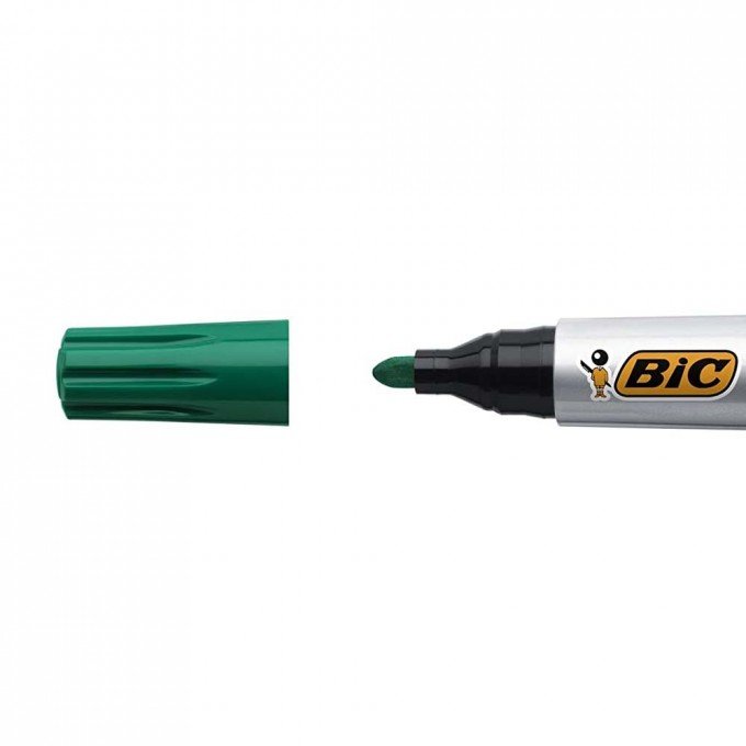 BIC Marking 2000 Pennarelli Indelebili Colore Verde Punta Tonda (1.7 mm) Confezione da 12 Marcatori