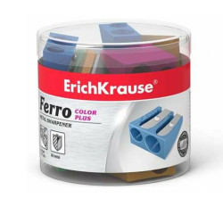 Confezione 20 Temperamatite ErichKrause doppio foro diametro 8 e 11 mm in alluminio - Colori assortiti Confezione 20 Temperamatite ErichKrause doppio foro diametro 8 e 11 mm in alluminio - Colori assortiti