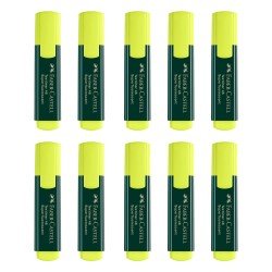 Faber Castell Set Evidenziatori Giallo Textliner 48 - Confezione da 10