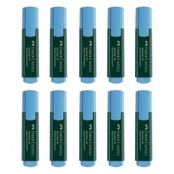 Faber Castell Set Evidenziatori Blu Textliner 48 - Confezione da 10