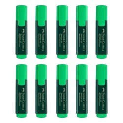 Faber Castell Set Evidenziatori Verde Textliner 48 - Confezione da 10