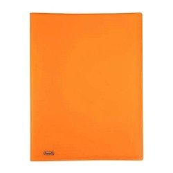 Portalistino Favorit Formato A4 40 Buste Trasparenti Finitura in Buccia d'Arancia Colore Arancione