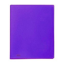 Portalistino Favorit Formato A4 40 Buste Trasparenti Finitura in Buccia d'Arancia Colore Viola