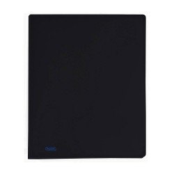 Portalistino Favorit Formato A4 40 Buste Trasparenti Finitura in Buccia d'Arancia Colore Nero