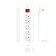 Aisens Base Multipla 5 Prese con Interruttore con Cavo 1,4m - Colore Bianco
