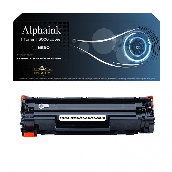 Toner Hp XL CE285A-CE278A-CB435A-CB436A Nero Compatibile Toner Hp XL CE285A-CE278A-CB435A-CB436A Nero Compatibile
