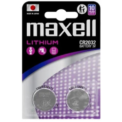 Batteria Maxell CR2032 – 2 Batterie al Litio 3 V – Pile a Bottone Originali Batteria Maxell CR2032 – 2 Batterie al Litio 3 V – Pile a Bottone Originali
