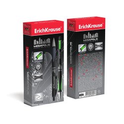 Penna a sfera a scatto ErichKrause MEGAPOLIS® Matic&Grip 0.7, tecnologia Super Glide, colore inchiostro: nero (confezione da 12 pezzi) Penna a sfera a scatto ErichKrause MEGAPOLIS® Matic&Grip 0.7, tecnologia Super Glide, colore inchiostro: nero (confezione da 12 pezzi)