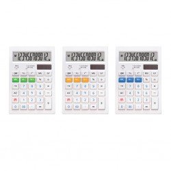 Calcolatrice elettronica a 12 cifre ErichKrause Cc-352 - Display LCD - Funzioni matematiche di base - Memoria - Alimentazione solare - Vari colori