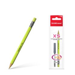 Set di 1 matita meccanica ErichKrause XS con 20 mine da 0,5 mm, HB (in confezione di plastica)