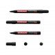 12 Pennarelli permanente P-300 - Punta smussata - per scrivere su più superfici - Colore nero 12 Pennarelli permanente P-300 - Punta smussata - per scrivere su più superfici - Colore nero
