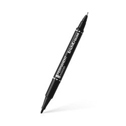 Pennarello indelebile doppia faccia ErichKrause Double P-80, colore inchiostro: Nero