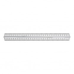 Righello in plastica con supporto ErichKrause Clear, 30 cm, trasparente