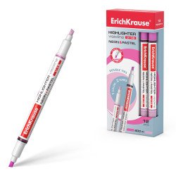 Evidenziatore ErichKrause Visioline V-16 Neon+Pastel, colore inchiostro: rosa (confezione da 12 pezzi)