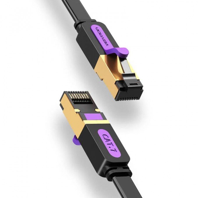 Vention Cavo di Rete Cat.7 - 5 metri - Colore Black - STP RJ45 Vention Cavo di Rete Cat.7 - 5 metri - Colore Black - STP RJ45