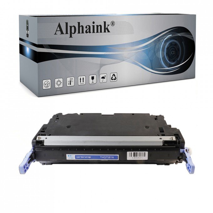 Toner HP Q7581A Ciano Compatibile