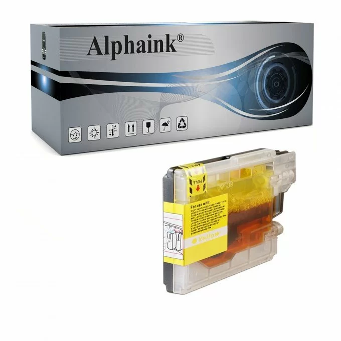 Cartuccia Brother LC-980Y LC-1100 Giallo Compatibile Cartuccia Brother LC-980Y LC-1100 Giallo Compatibile