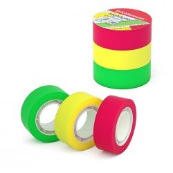 3 Nastri adesivi colorati con superfice opaca Scrivibile ErichKrause Highlighter 18mmх20m 3 Nastri adesivi colorati con superfice opaca Scrivibile ErichKrause Highlighter 18mmх20m