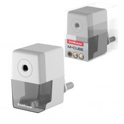 Temperino meccanico ErichKrause M-Cube, con contenitore, Grigio Temperino meccanico ErichKrause M-Cube, con contenitore, Grigio