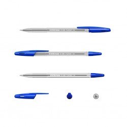 Set di 8 penne a sfera ErichKrause R-301 Stick Classic 1.0, colore inchiostro: blu (in sacchetto) Set di 8 penne a sfera ErichKrause R-301 Stick Classic 1.0, colore inchiostro: blu (in sacchetto)