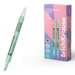 1 Evidenziatore doppia faccia ErichKrause Visioline V-16 Pastello cancellabile, colore inchiostro: Verde 1 Evidenziatore doppia faccia ErichKrause Visioline V-16 Pastello cancellabile, colore inchiostro: Verde