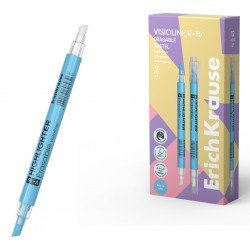 1 Evidenziatore doppia faccia ErichKrause Visioline V-16 Pastello cancellabile, colore inchiostro: Blu 1 Evidenziatore doppia faccia ErichKrause Visioline V-16 Pastello cancellabile, colore inchiostro: Blu