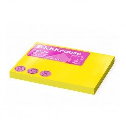 Post-it - Sticky notes ErichKrause 100х75 mm, 100 fogli, giallo Fluo Post-it - Sticky notes ErichKrause 100х75 mm, 100 fogli, giallo Fluo