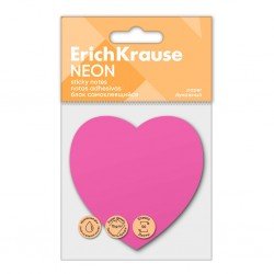 Post-it Sticky notes ErichKrause Neon, Cuore, 50 fogli, Rosa Post-it Sticky notes ErichKrause Neon, Cuore, 50 fogli, Rosa