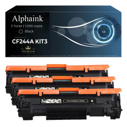 3 Toner HP CF244A 44A Nero Compatibili - Alphaink 3 Toner HP CF244A 44A Nero Compatibili - Alphaink
