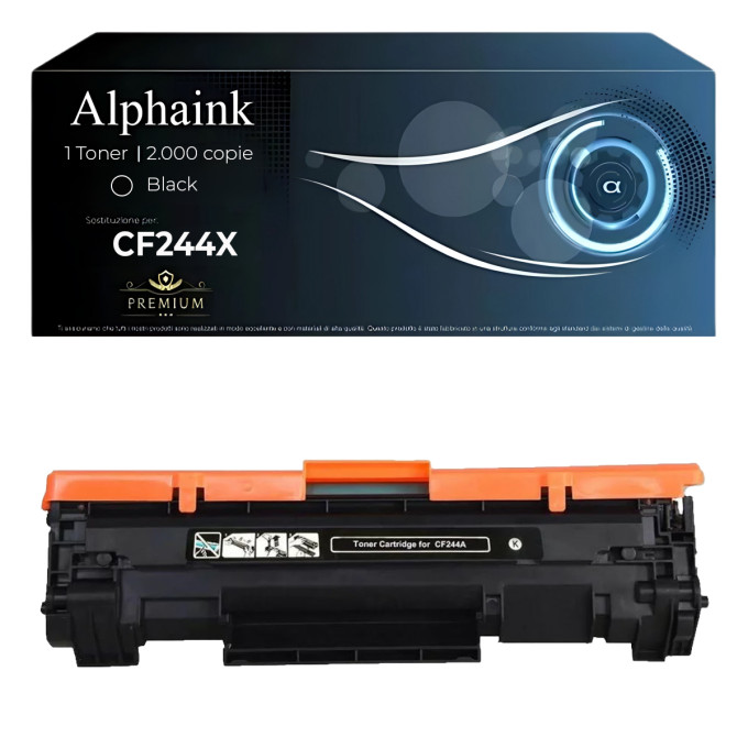 Toner HP CF244X 44X Nero Compatibile - Alphaink Toner HP CF244X 44X Nero Compatibile - Alphaink