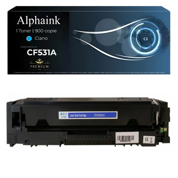 Toner Compatibile per HP CF531A 205A Ciano Toner Compatibile per HP CF531A 205A Ciano