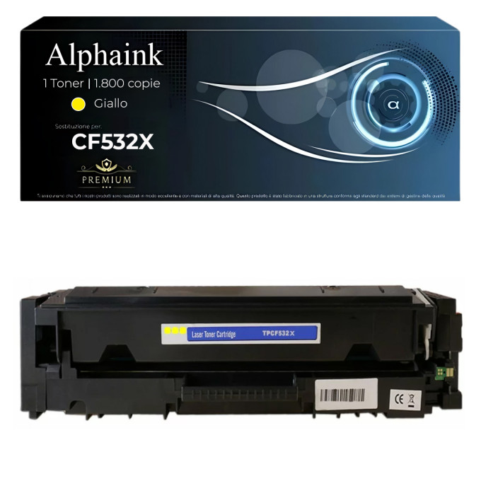 Toner Compatibile per HP CF532X 205X Giallo Toner Compatibile per HP CF532X 205X Giallo